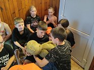 Экспонаты школьного музея в детском лагере
