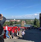 Самое большое Знамя Победы на Мамаевом Кургане