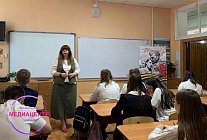  В МОУ "Москворецкая гимназия" Прошел урок мужества, посвященный герою Советского Союза, воскресенцу, Киселеву И. А.