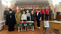 Открытие парты героя в Новочеркасской школе