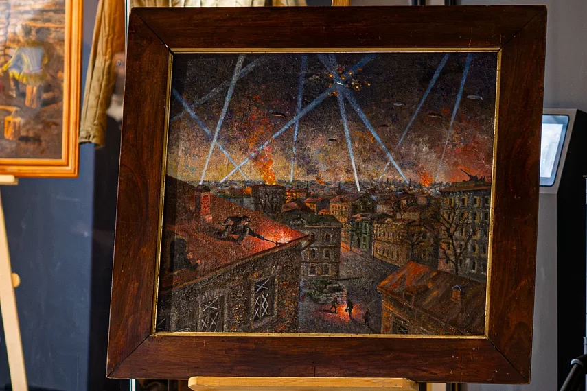 Фонды Музея Победы пополнила картина ветерана и художника