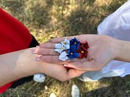 Активисты школьных музеев участвуют во флешмобе «Цвета Российского флага»